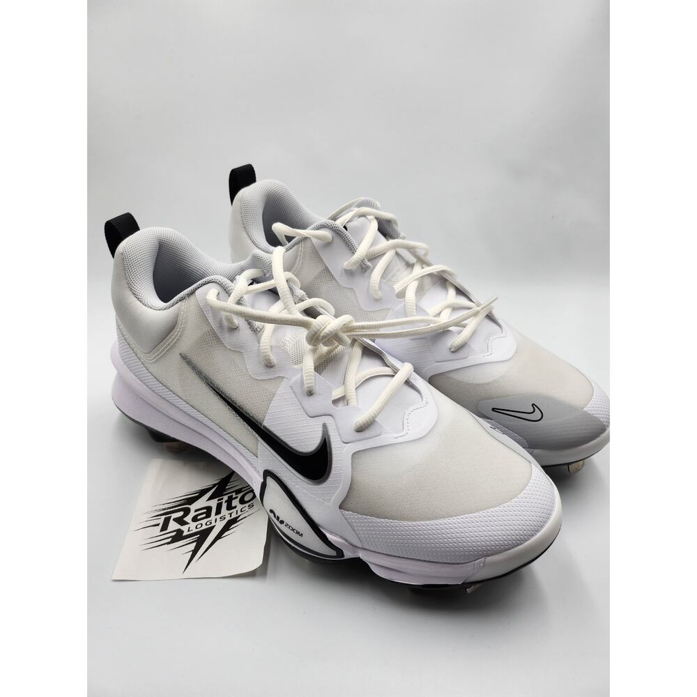 Mens Size 9 Nike Baseball Cleats Force Zoom Trout 9 Pro White Pure FB2907-102